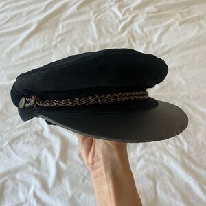 Brixton size small Kayla genuine leather and suede fisherman hat